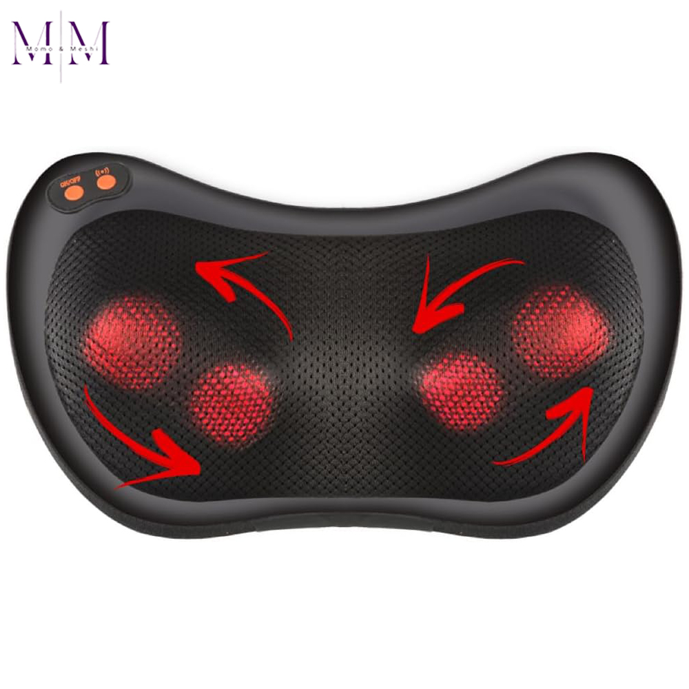 Head Neck Body Massage Pillow Heating Kneading Home Car Dual Use Body Cervical Lumbar Waist Leg Pain Relief Massager Health Care Back Massage Pillow with Heating Function - Electric Shiatsu Neck Masager Cushion Relax Neck / Back / Shoulder Cushion Muscle